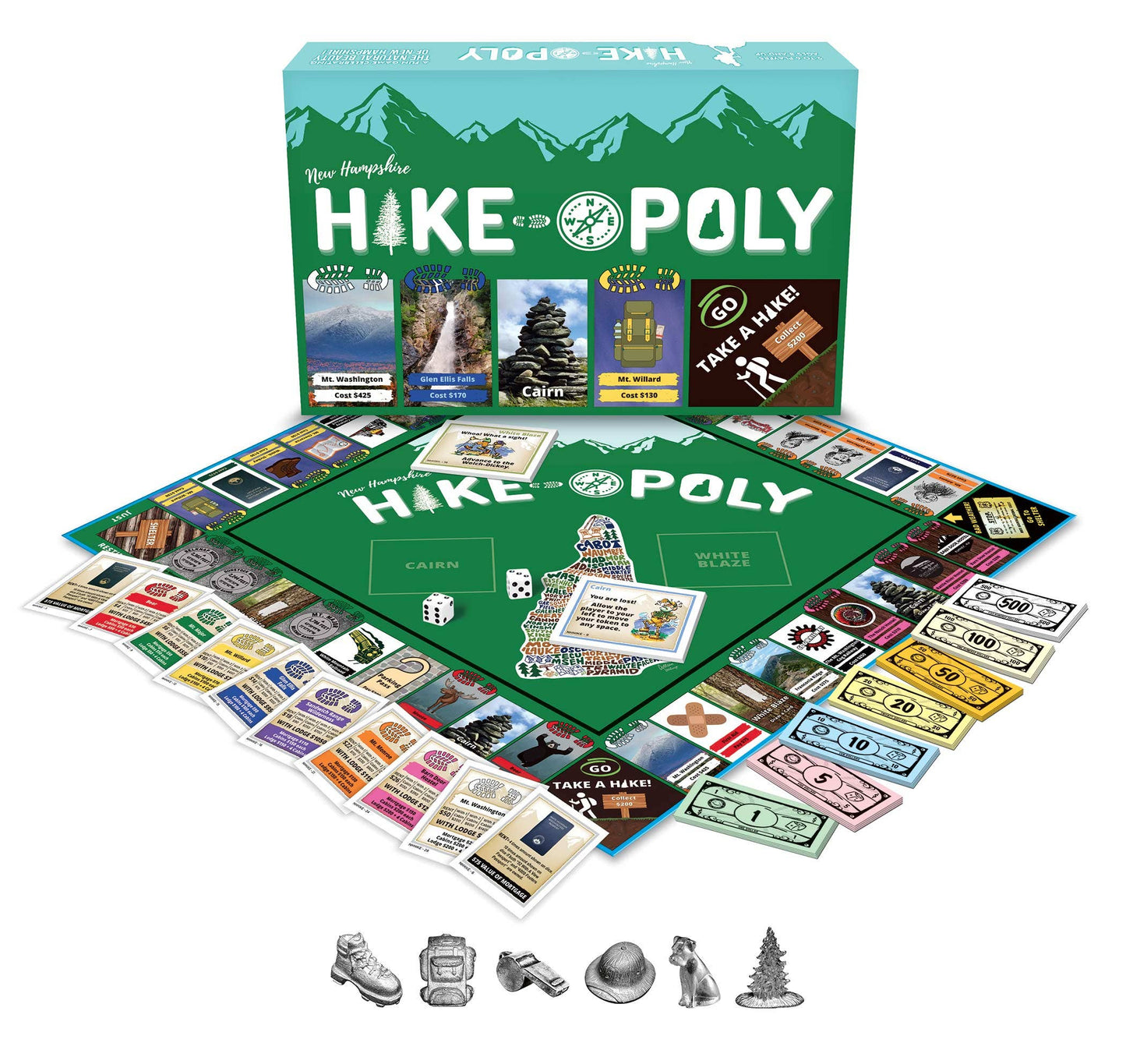 New Hampshire Hike-Opoly | A New Hampshire Hiking Board Game