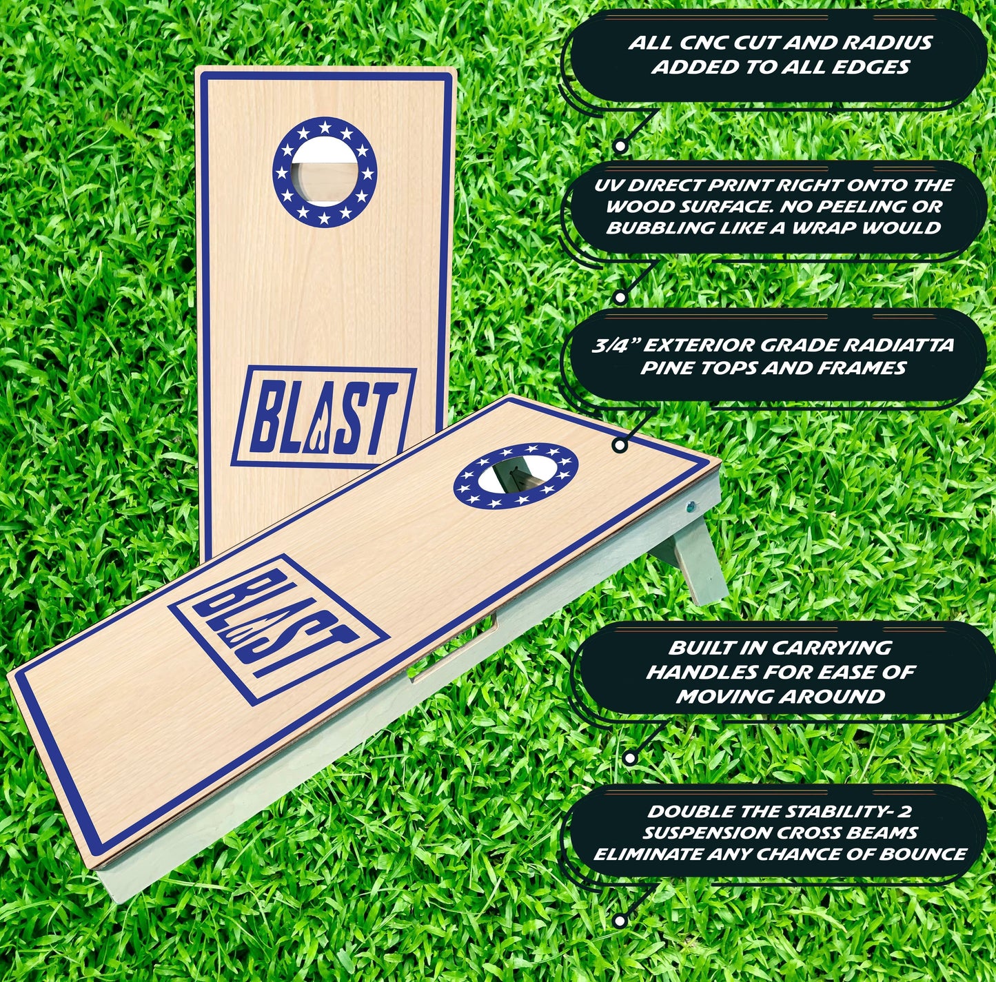 Blast Arrow Pro Cornhole Boards