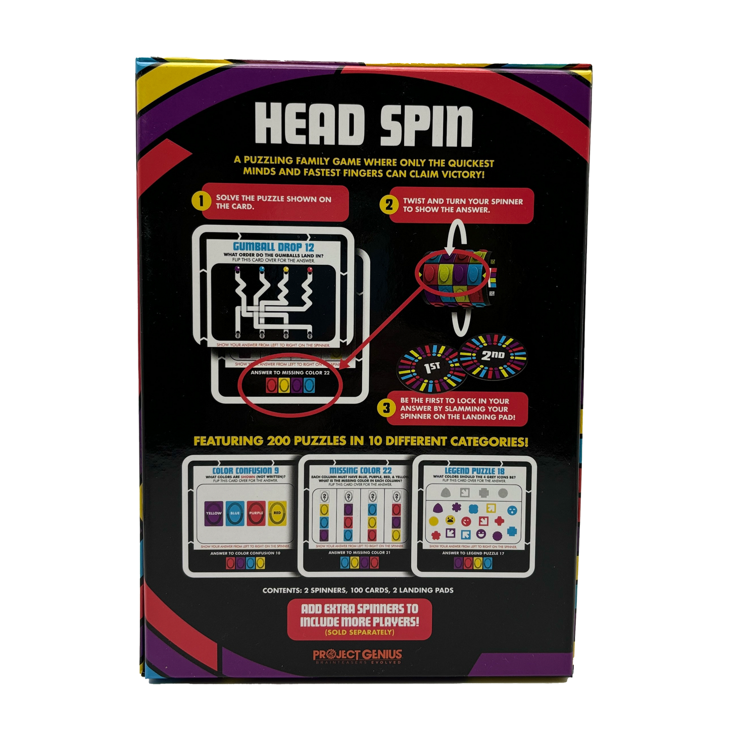 Head Spin Family Fidget Board Game
