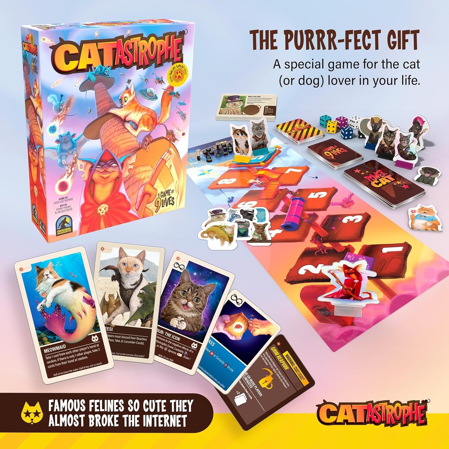 CATastrophe: A Game of 9 Lives with Paws Out Expansion Pack