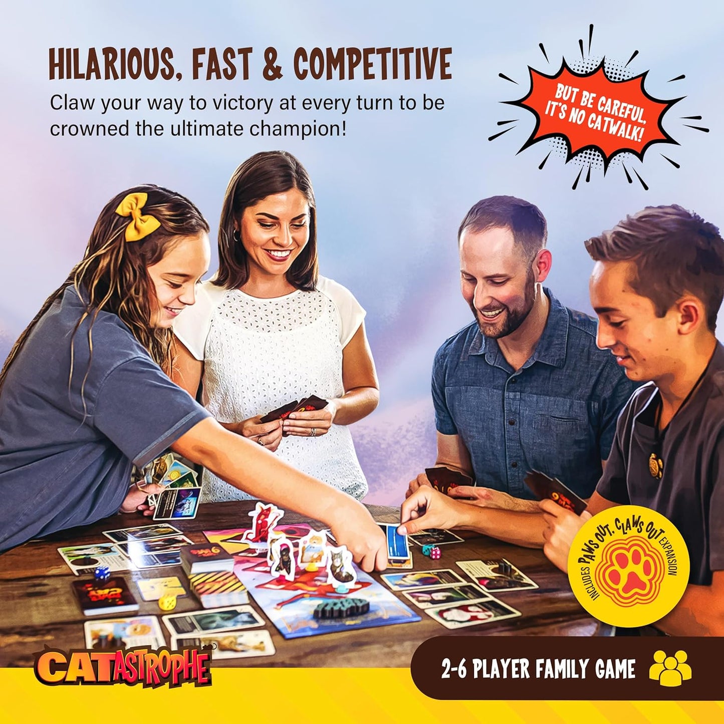 CATastrophe: A Game of 9 Lives with Paws Out Expansion Pack