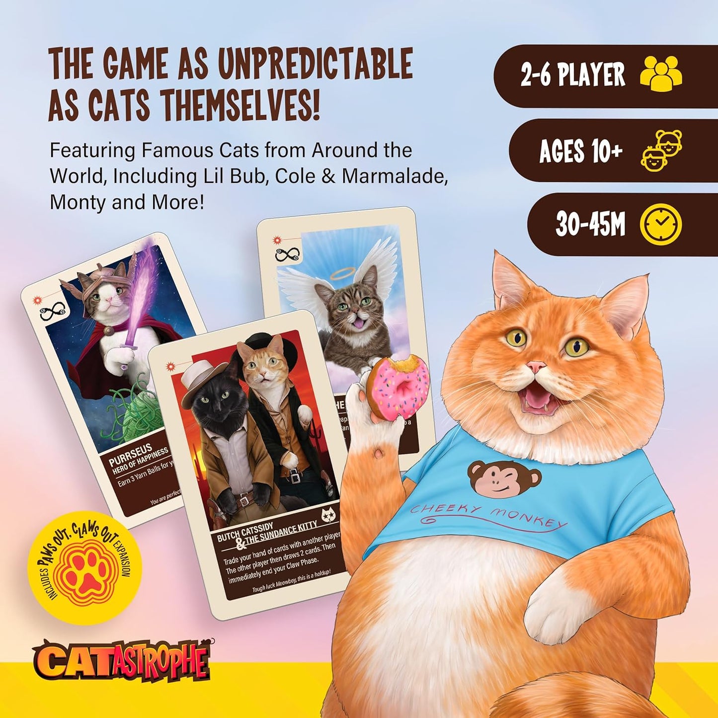 CATastrophe: A Game of 9 Lives with Paws Out Expansion Pack