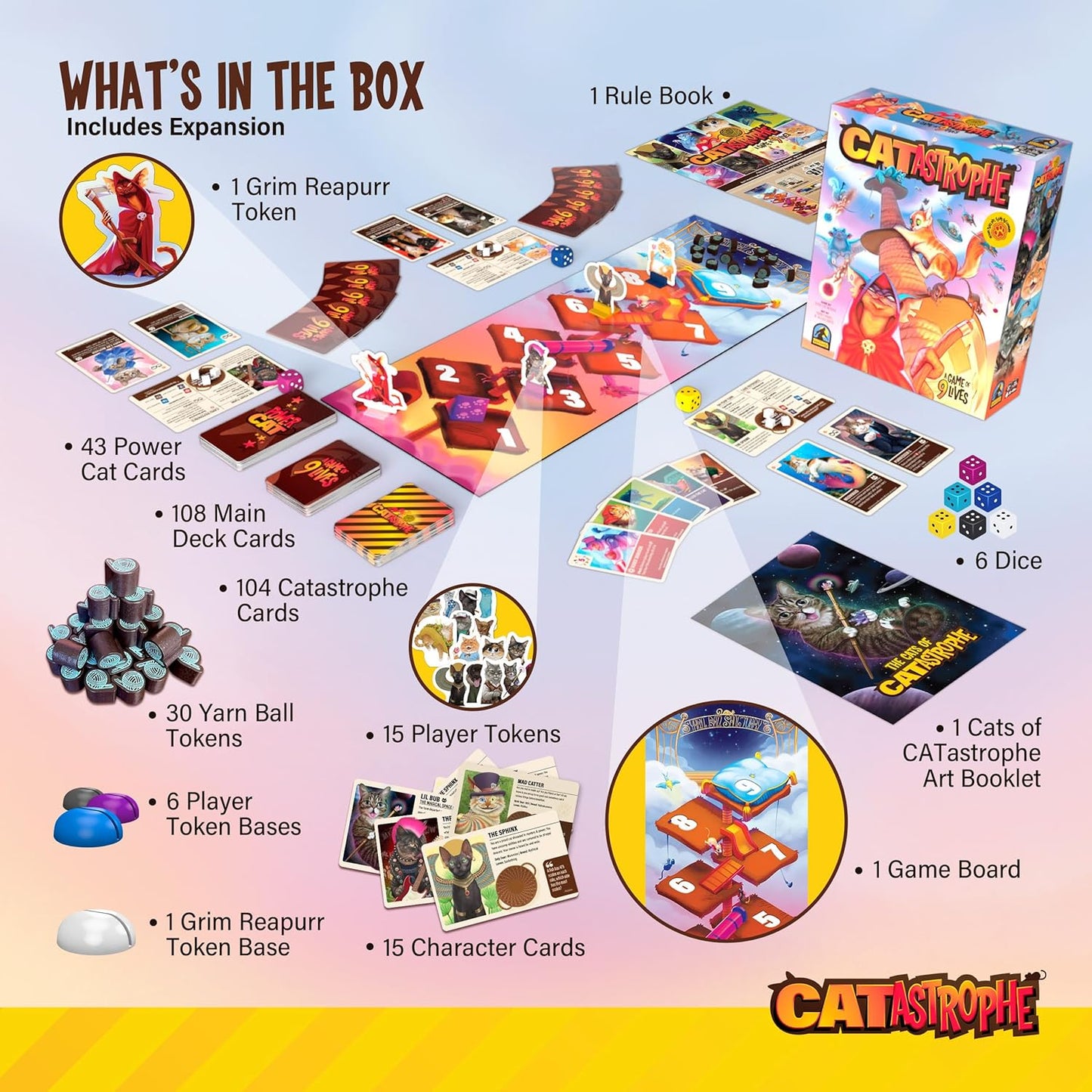CATastrophe: A Game of 9 Lives with Paws Out Expansion Pack