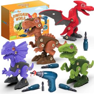 Fun Little Toys 4-pack Dinosaur Take Apart Toy