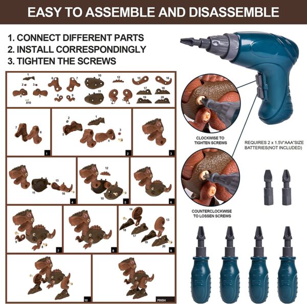 Fun Little Dinosaur Four Pack Take Apart Dinosaur