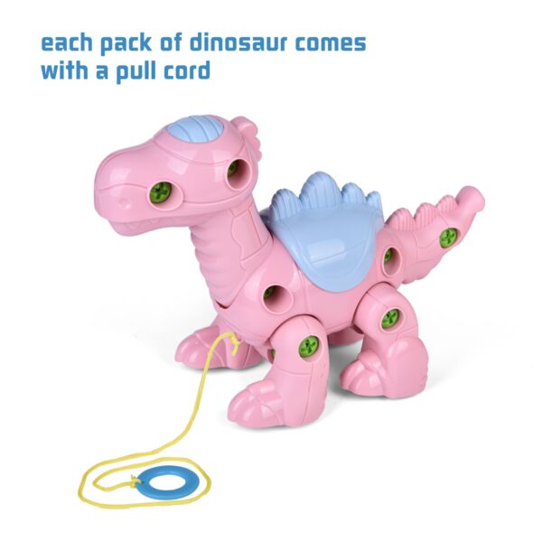 Fun Little Toys Take Apart Dinosaur in Pastel