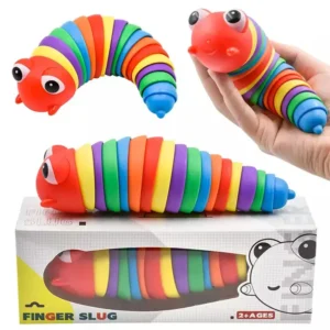 Googly Eye Caterpillar Finger Slug