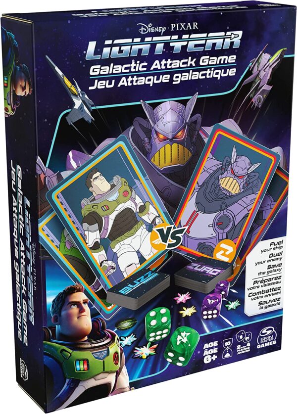 Disney Pixar Lightyear Galactic Attack Card Dice Game