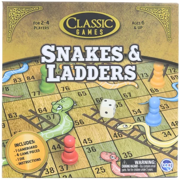 Classic Games Snakes and Ladders Set