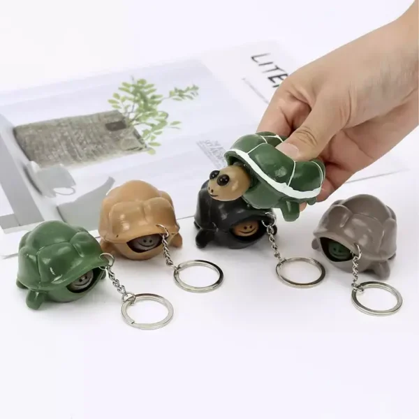 Turtle Soft Stress Balls Animal Stress Keychain