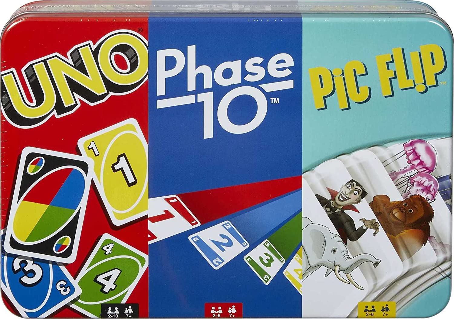 UNO, Phase 10, and Pic Flip Bundle