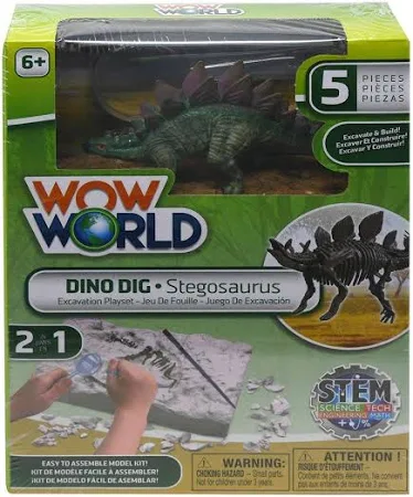 Wow World Dino DIG Excavation Playset STEM Science Tech