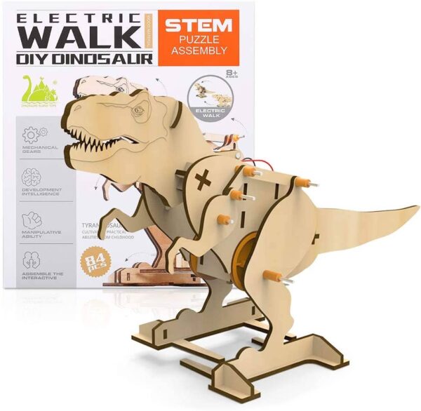 Tyrannosaurus DIY Electric Puzzle Assembly STEM Kit 84 pieces