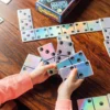 A Set of Giant Dominos and a Color Box Outside
