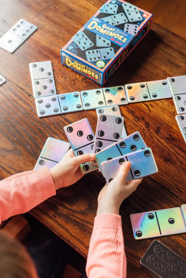 A Set of Giant Dominos and a Color Box Outside